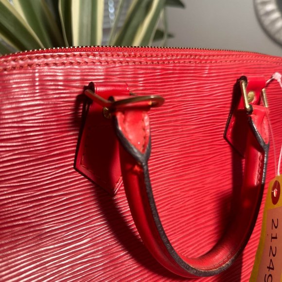 Louis Vuitton LV Hand Bag M52147 Alma Red Epi 2124995 w/ COA - Picture 11 of 16